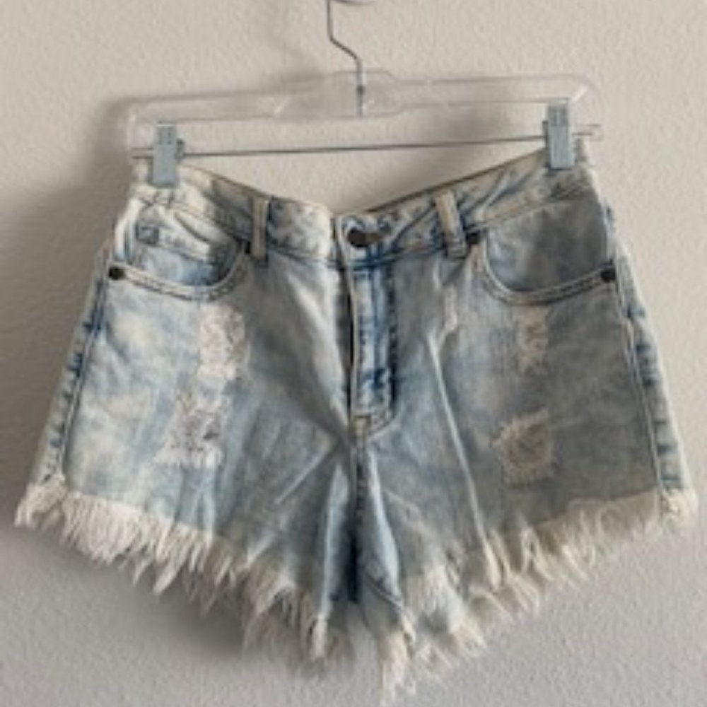 Altar'D State Acid Wash Mid-Rise Shorts Size 9